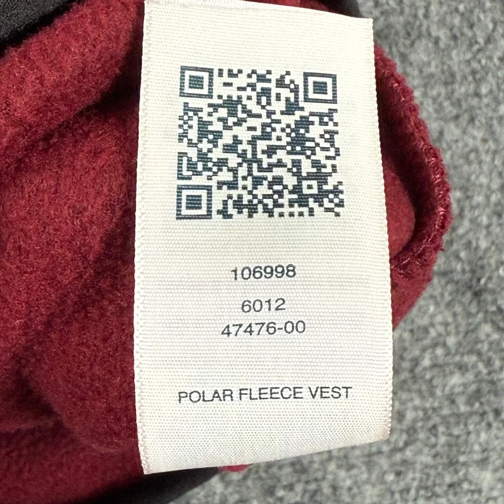 True Religion Vest Small Red Brand Jeans Fleece Full Zip Polar Fleece‎ Men's